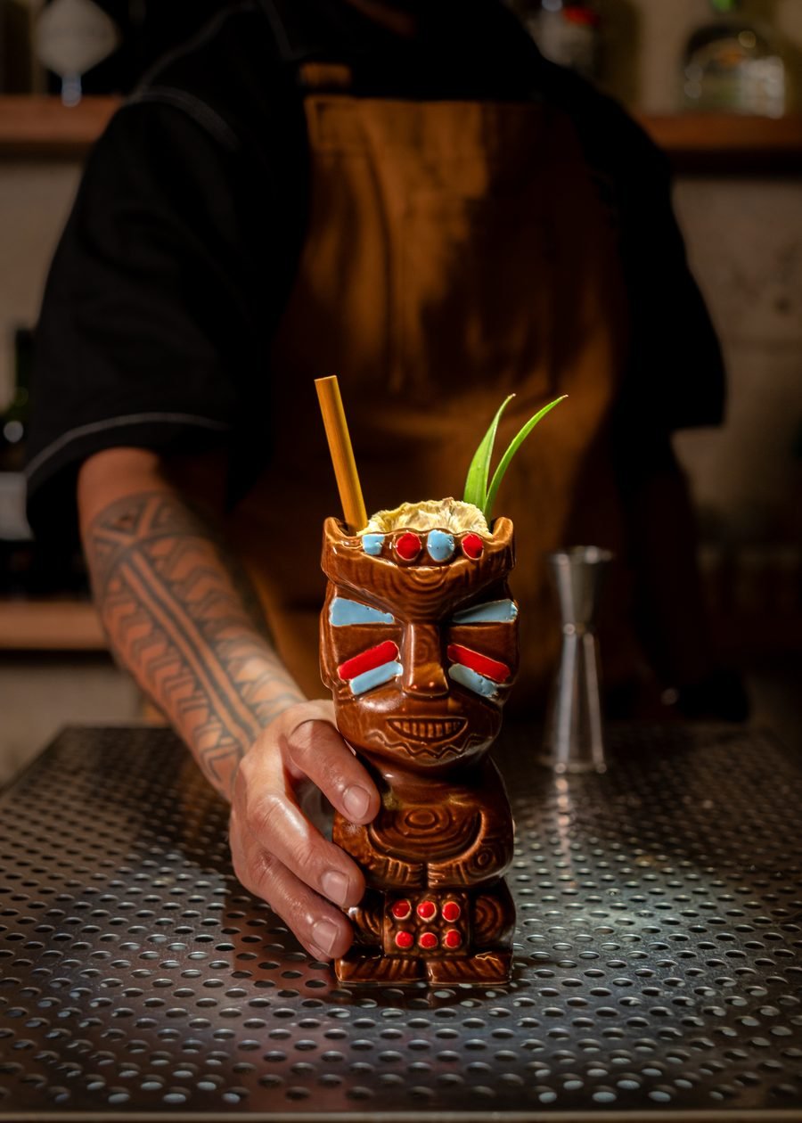 Tiki cocktail at The Pangolin