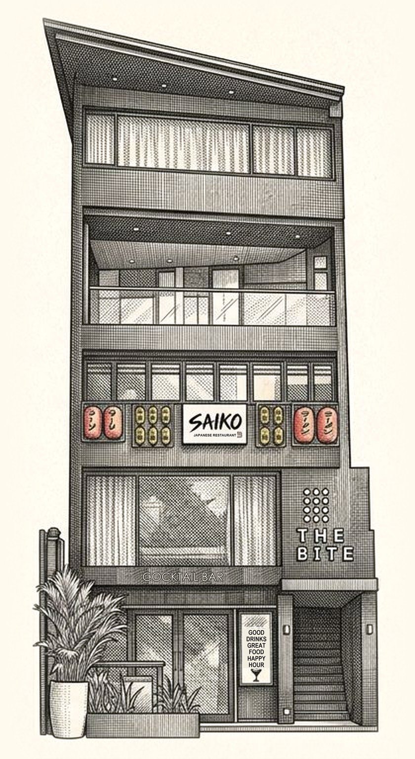 Illustration of THE BITE building